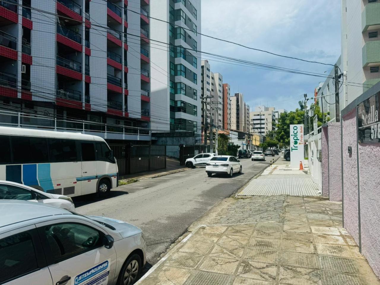 Praia De Ponta Verde Em Frente Ao Tropico Hotel Com Garagem, Wi-Fi, Lavadora - Apto703 Maceió Exterior foto